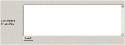 Enter the rootchain (bundle) certificate into the box